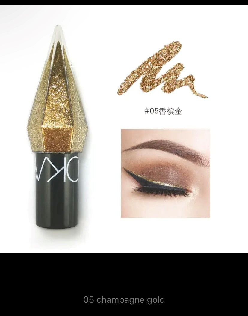 Potato Texture Glitter Eyeshadow Palette, Diamond Pearlescent, Monochrome Highlighter Powder, Illuminate Shiny Eyes Cosmetic Makeup