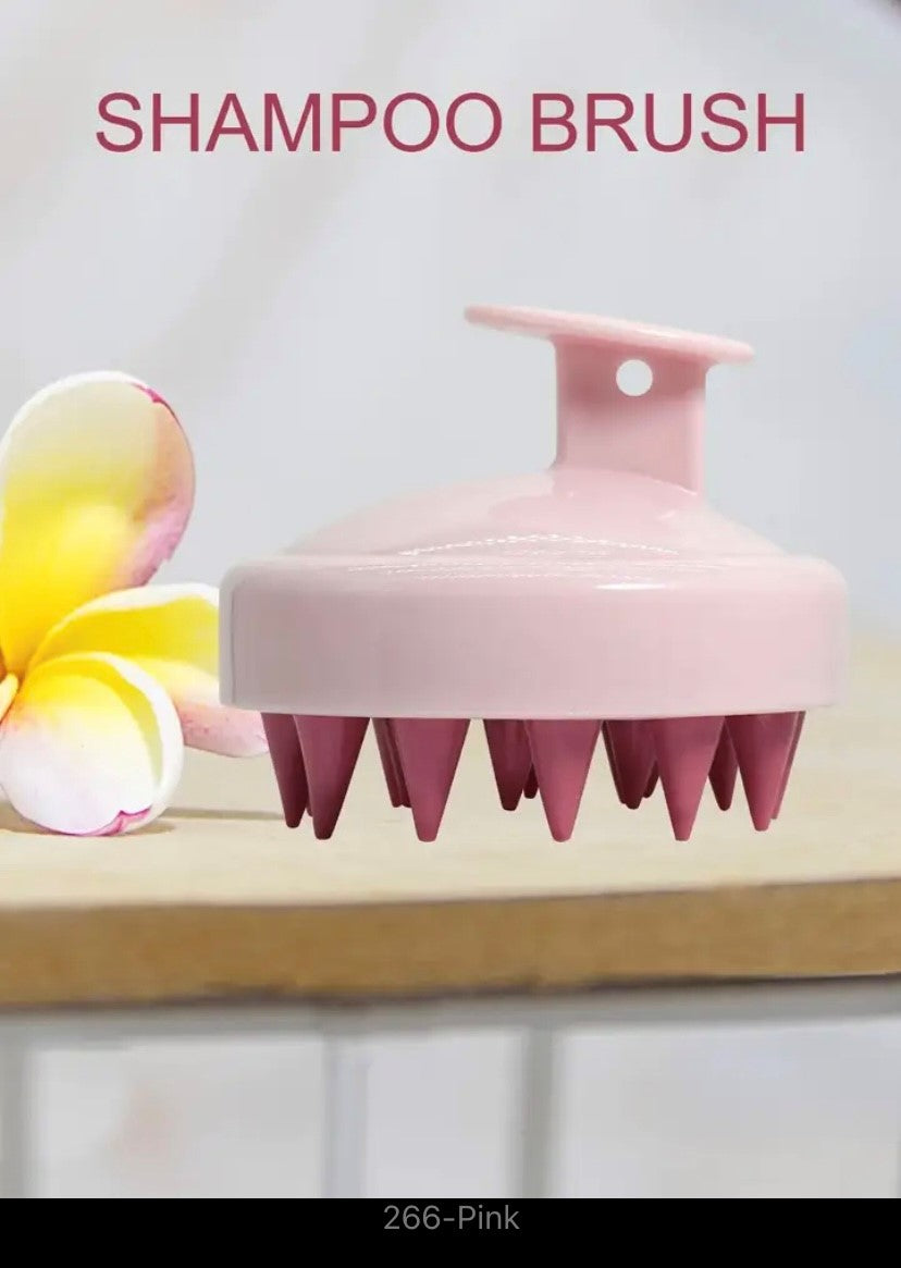 Silicone Shampoo Scalp Massage Brush, Hair Massager, Head Body Scalp Comb, Magic Handle, Spa Brush