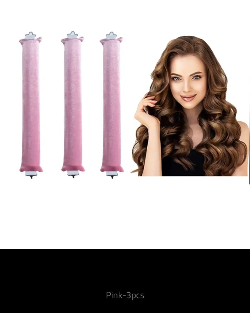 Heatless Curling Rod Headband, Lazy Hair Curlers, No Heat, Rollers Curls, Sleeping Soft Flexible Rods with Hook, Hair Styling Tools