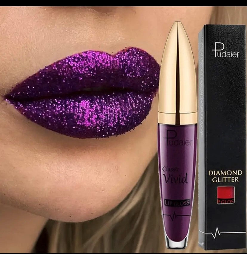 Waterproof Long Lasting Lip Gloss Diamond Matte to Shiny Shiny Shiny Liquid Lipstick Women Lip Makeup Cosmetic