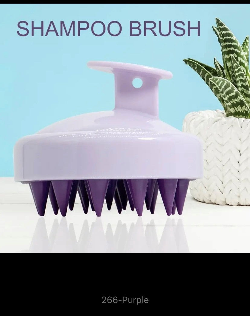 Silicone Shampoo Scalp Massage Brush, Hair Massager, Head Body Scalp Comb, Magic Handle, Spa Brush
