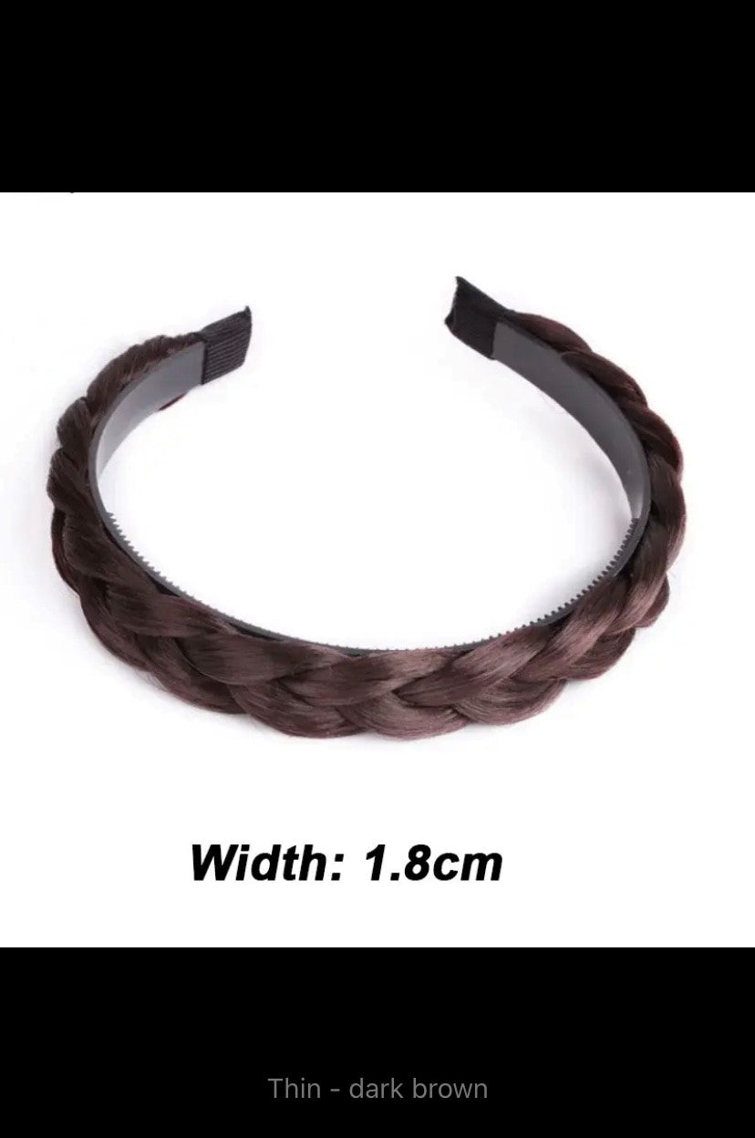 Perücke geflochtene Stirnbänder für Frauen Fischgräten breite Twist Haar bänder handgemachte Kopf Reifen Haar bänder Styling Kopf bedeckung Zubehör Geschenk