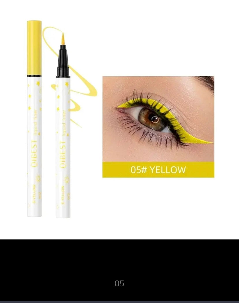 Ultra Thin Liquid Eyeliner, Waterproof Color Eyeliner Pencil, Long-Lasting Eyeliner Pen, Quick Drying, No Blooming Cosmetic Tool
