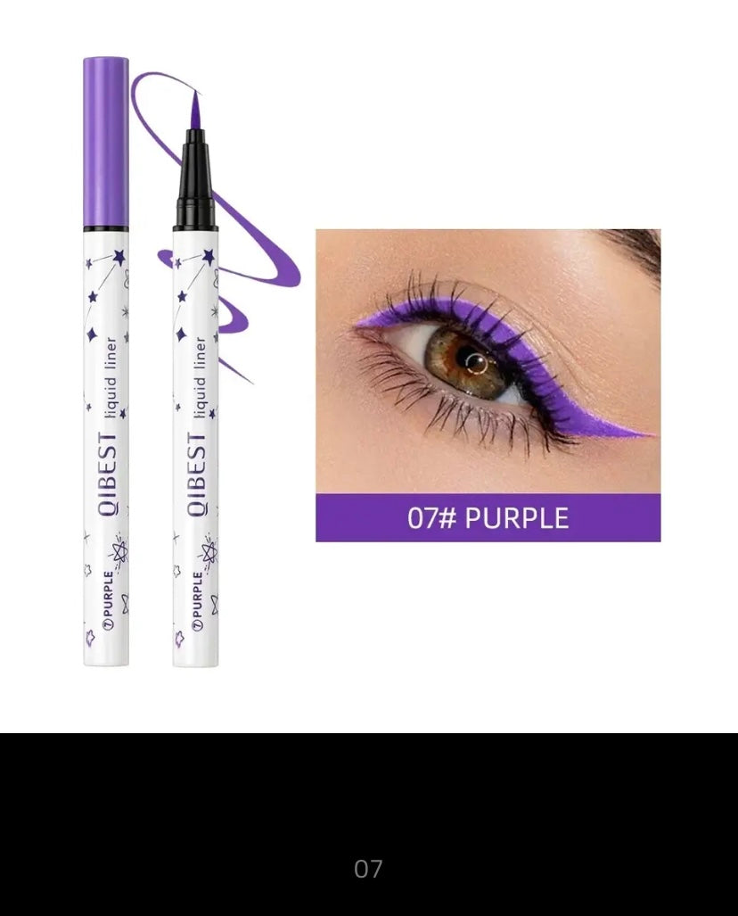 Ultra Thin Liquid Eyeliner, Waterproof Color Eyeliner Pencil, Long-Lasting Eyeliner Pen, Quick Drying, No Blooming Cosmetic Tool