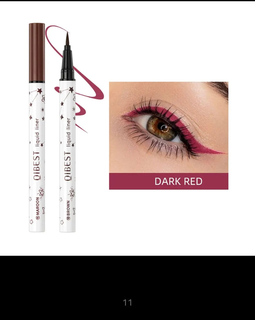 Ultra Thin Liquid Eyeliner, Waterproof Color Eyeliner Pencil, Long-Lasting Eyeliner Pen, Quick Drying, No Blooming Cosmetic Tool