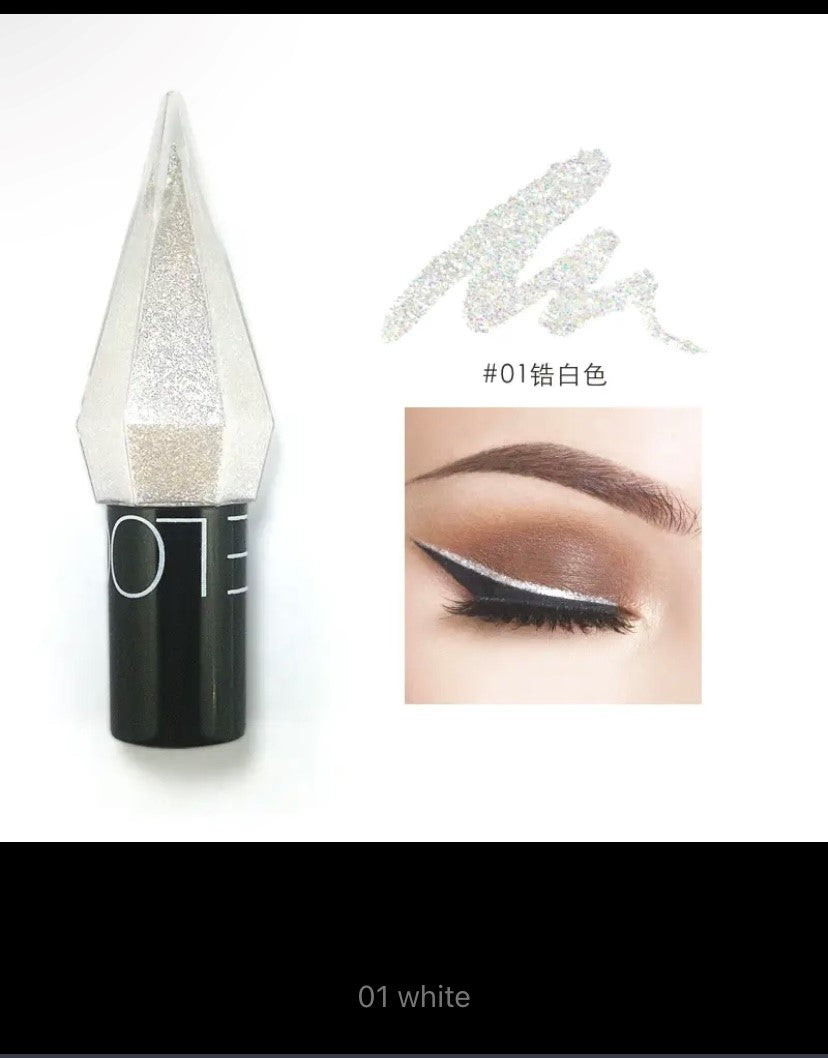 Potato Texture Glitter Eyeshadow Palette, Diamond Pearlescent, Monochrome Highlighter Powder, Illuminate Shiny Eyes Cosmetic Makeup
