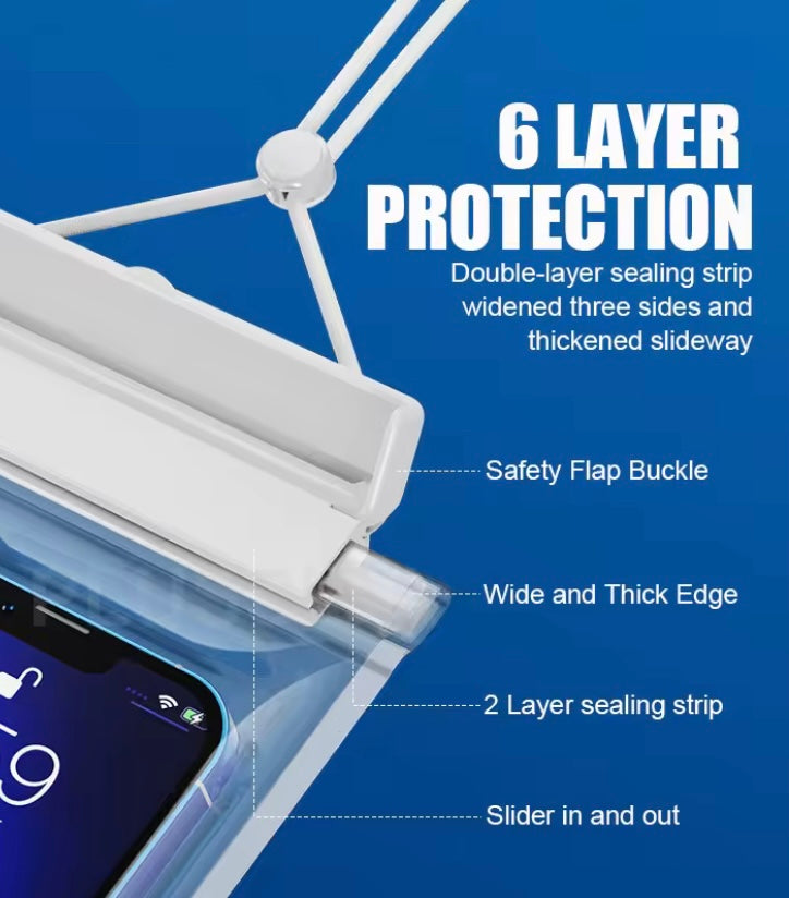 Wasserdichte Handyhülle IPX8 von PLUSSIDA – HD-Klarheit & Hohe Touch-Empfindlichkeit