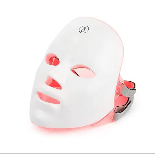 Rechargeable LED Facial Mask 7 Colors LED Photon Therapy Beauty Mask Skin Rejuvenation Home Face Lifting Whitening Beauty Device