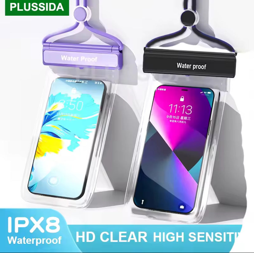 Wasserdichte Handyhülle IPX8 von PLUSSIDA – HD-Klarheit & Hohe Touch-Empfindlichkeit