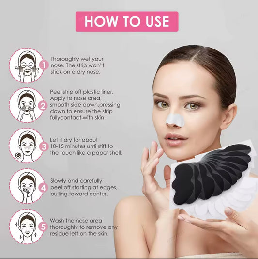 10-100PCS Nase Mitesser Entferner Maske Schrumpfen Aufkleber Schwarze Punkte Streifen Nase Tiefen Reinigung Reiniger Hautpflege