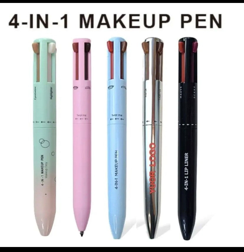 4-in-1 Waterproof Eyebrow Pencil Eye Drawing Durable Easy Color Eyeliner Sweatproof Makeup Pen