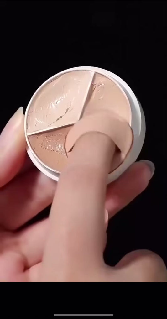 Moisturizing Concealer Cream with Brush, 3 Colors, Full Coverage, Acne Spot, Dark Circles, Cream Makeup, Beauty Tools, Palette